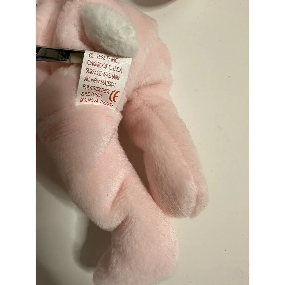 Lot of 4 TY‎ Beanie Baby Easter Bunnies Hoppitty, Hippity, Hippie , Eggerton